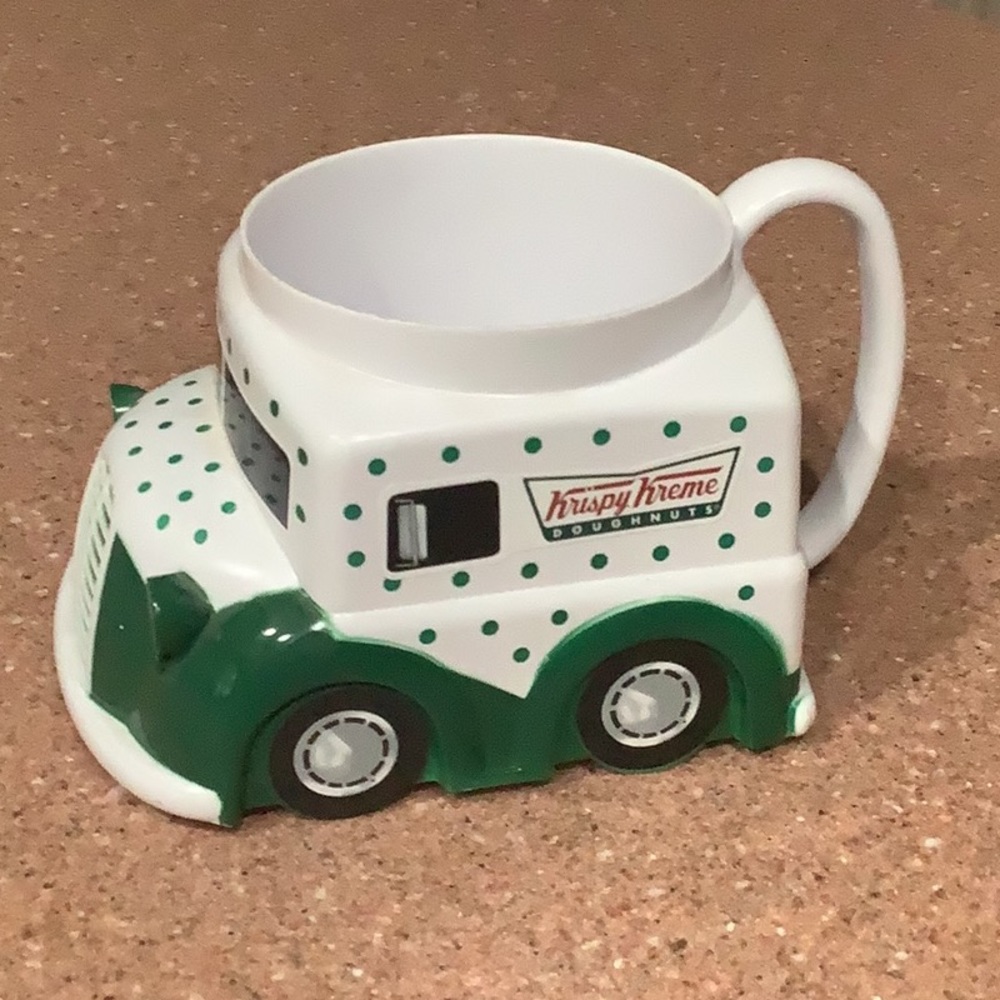 Kristy Kreme delivery truck plastic promotional mug